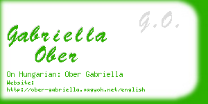 gabriella ober business card